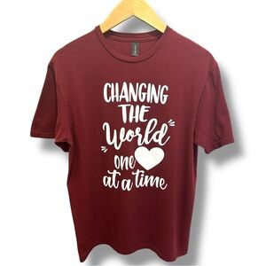 Gildan Softstyle Graphic Tee – “Changing the World One Heart at a Time”
